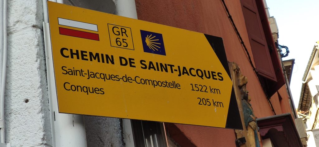 Le départ vers St-Jacques de Compostelle
