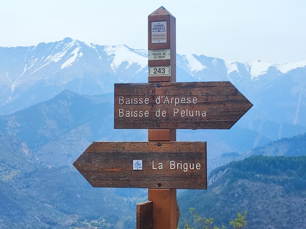 Le chemin est bien indiqué et j'apprends l'utilité des bornes IGN, ici 243