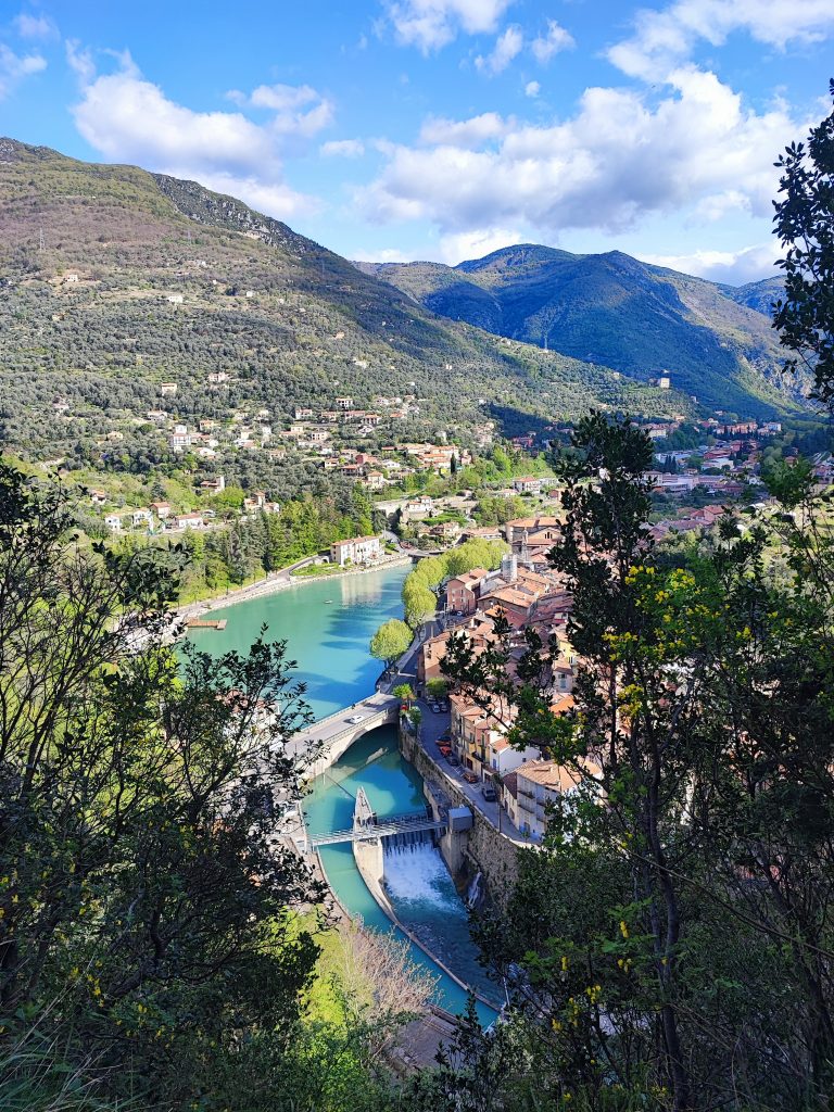 Breil sur Roya vue d'en haut